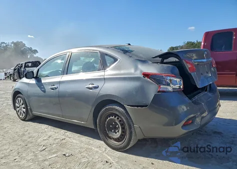 2016 Nissan Sentra S z USA, uszkodzony, nr VIN 3N1AB7AP6GL673149